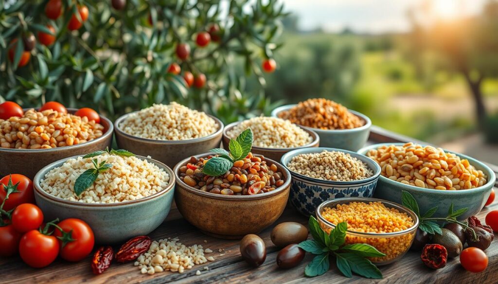 mediterranean grains and legumes