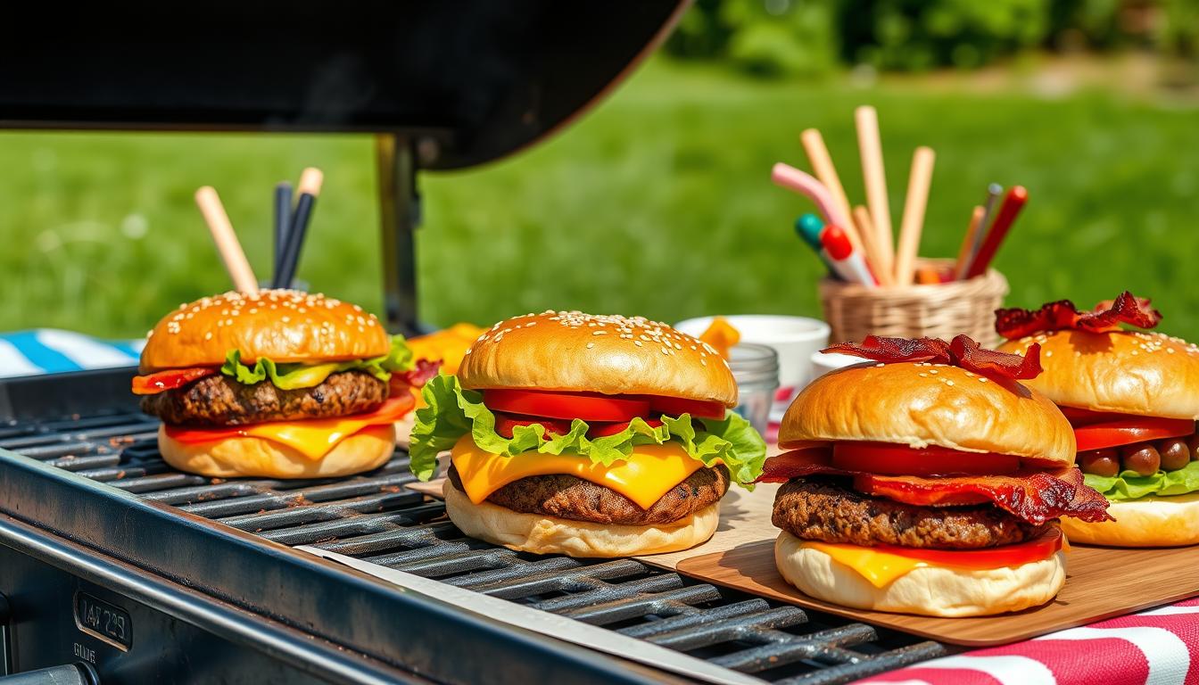 Classic American burgers for labor day