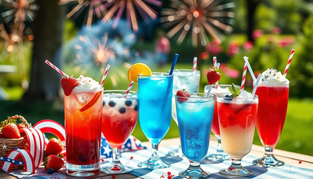 Drinks and cocktails for Independence Day