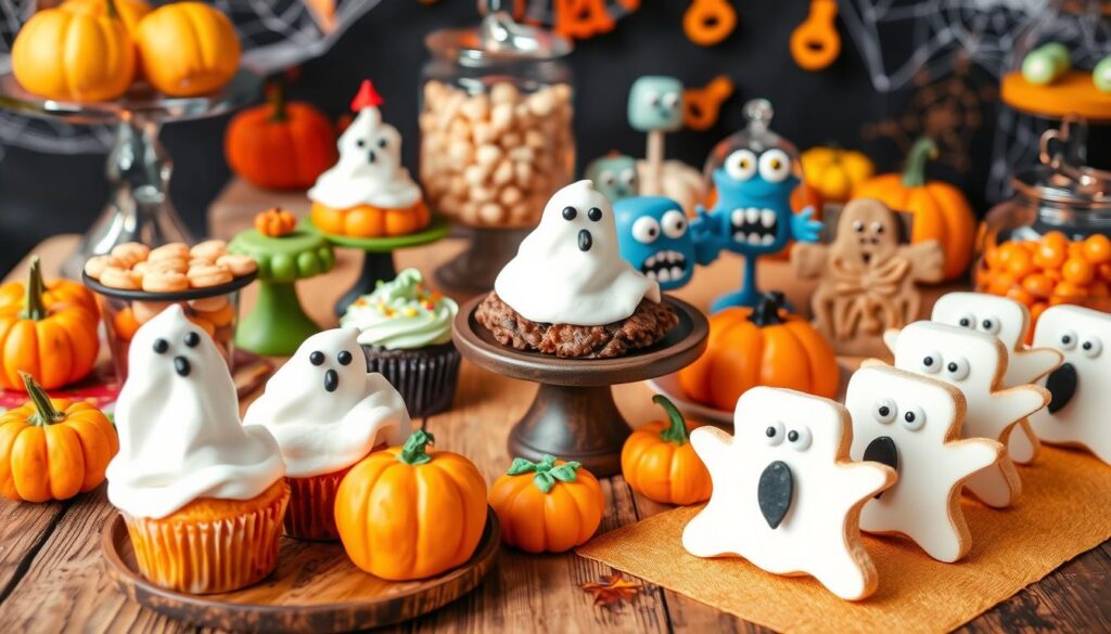 Halloween dessert table