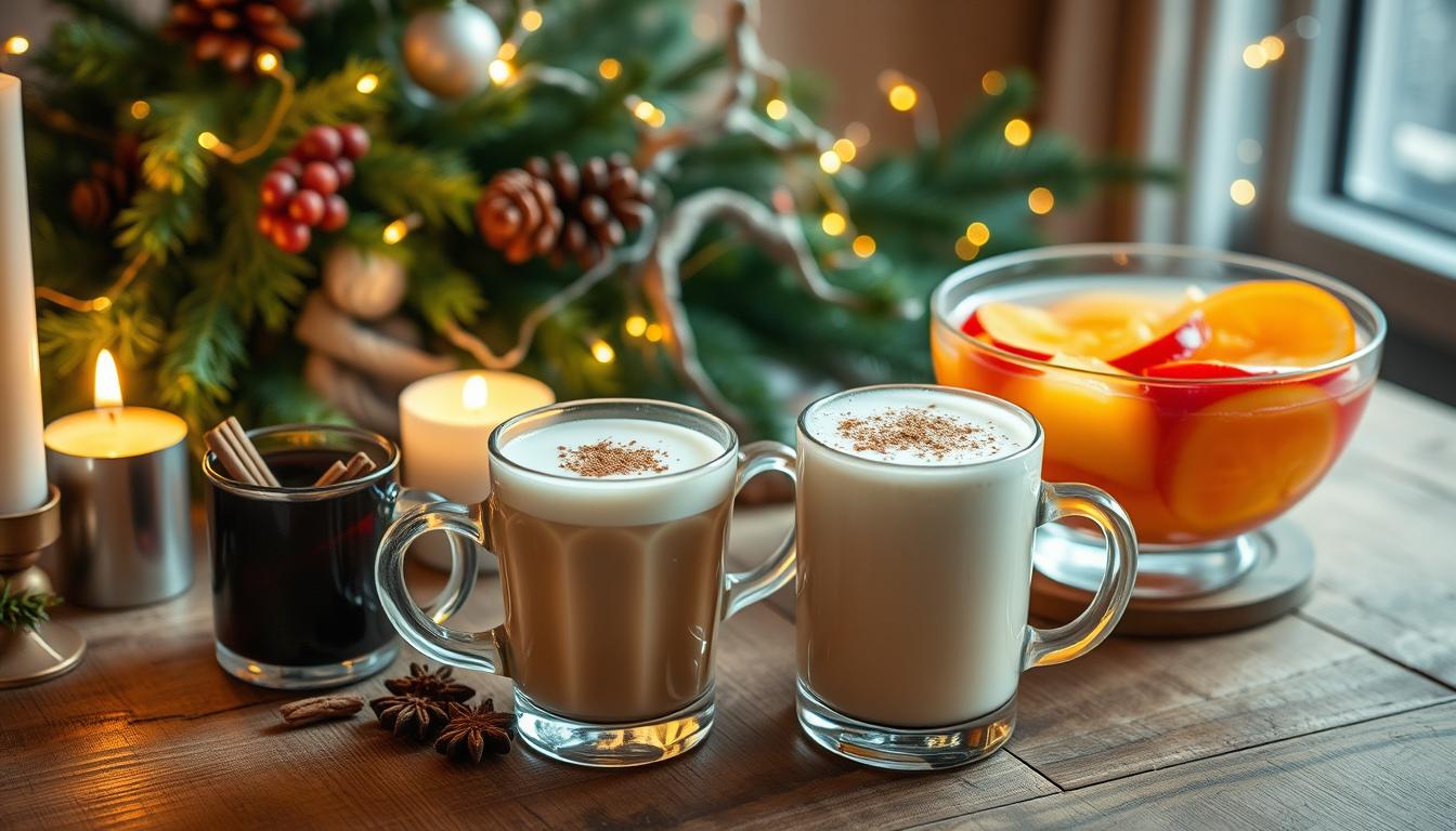 Traditional holiday drinks for Christmas