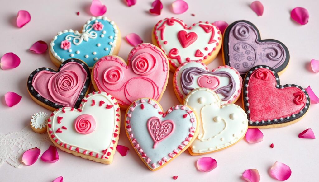 heart-shaped desserts