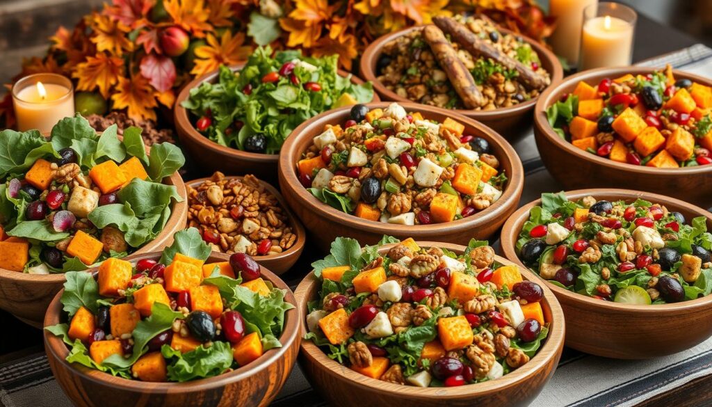 vegetarian Thanksgiving salads